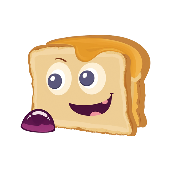 Smiley Slice - Indulge in the breadlicious delight sticker