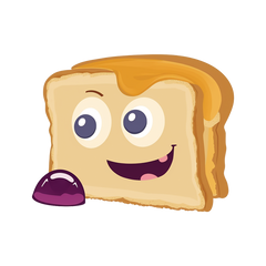 Smiley Slice - Indulge in the breadlicious delight sticker