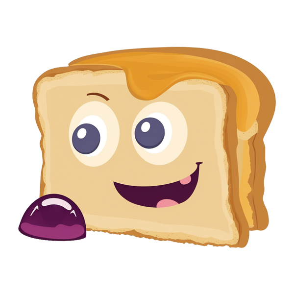 Smiley Slice - Indulge in the breadlicious delight sticker