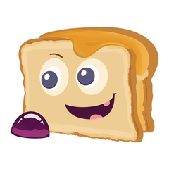 Smiley Slice - Indulge in the breadlicious delight sticker