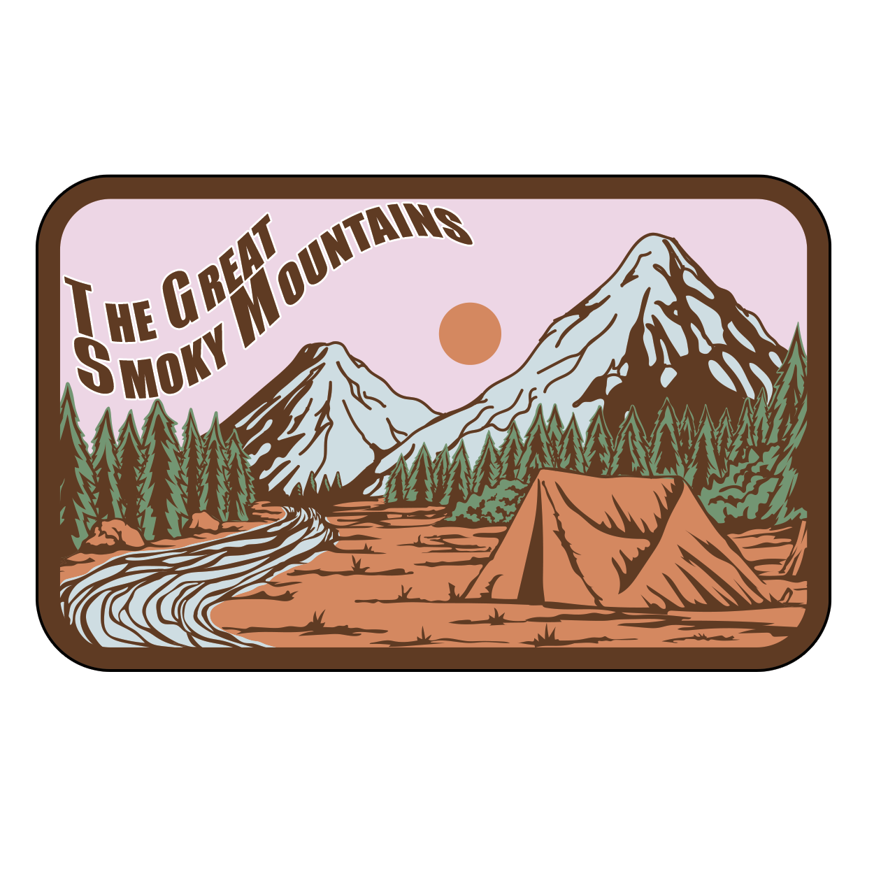 Smoky Vista - Mountain Majesty Stickers