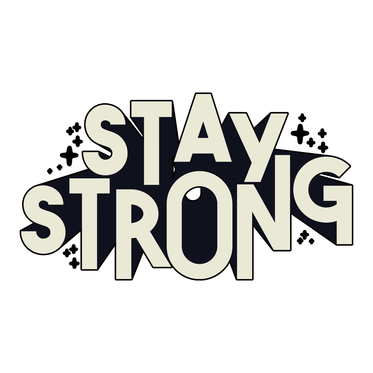 Fortitude Flames - Stay Strong Stickers