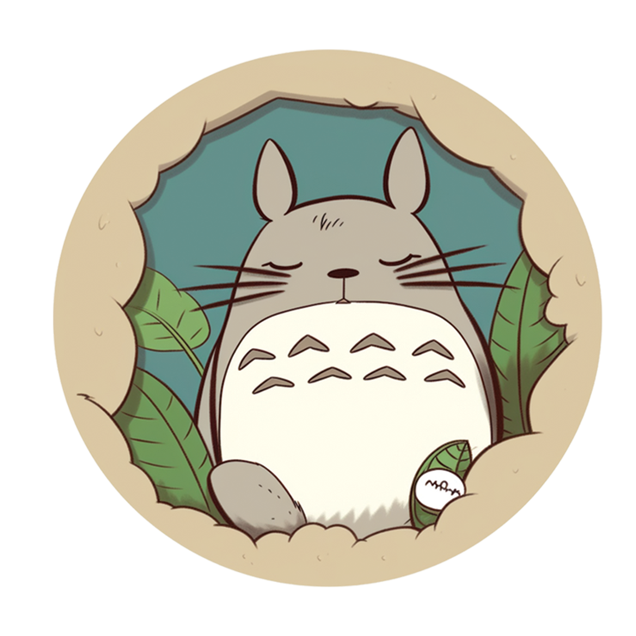 Totoro - Dream in the world of Totoro sticker