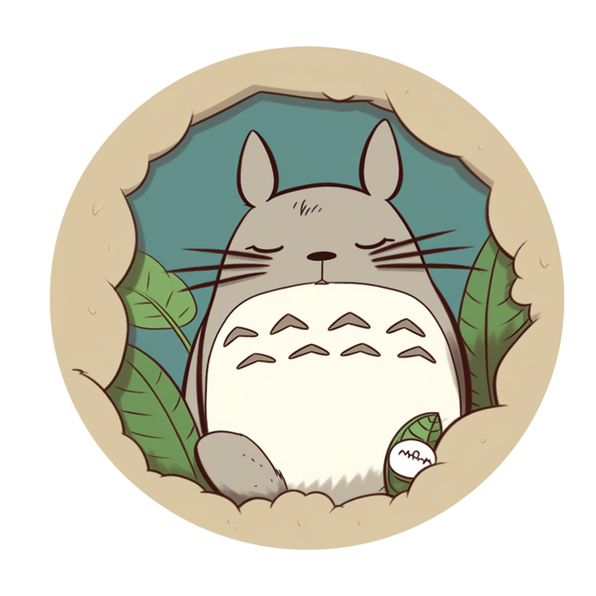 Totoro - Dream in the world of Totoro sticker