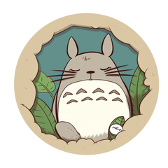 Totoro - Dream in the world of Totoro sticker