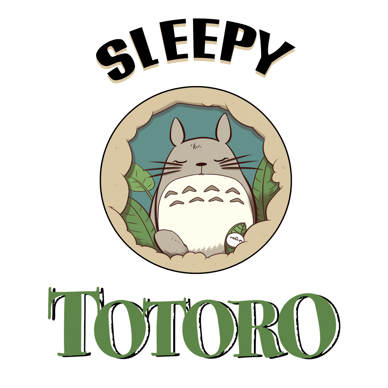 Totoro - Dream in the world of Totoro sticker