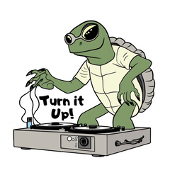 Melodic Shells - Music Turtle Stickers