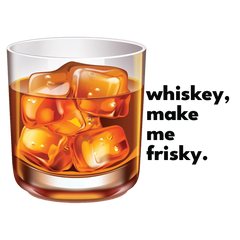 Whiskey on the Rocks - Savor the frisky side of whiskey sticker