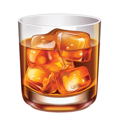 Whiskey on the Rocks - Savor the frisky side of whiskey sticker