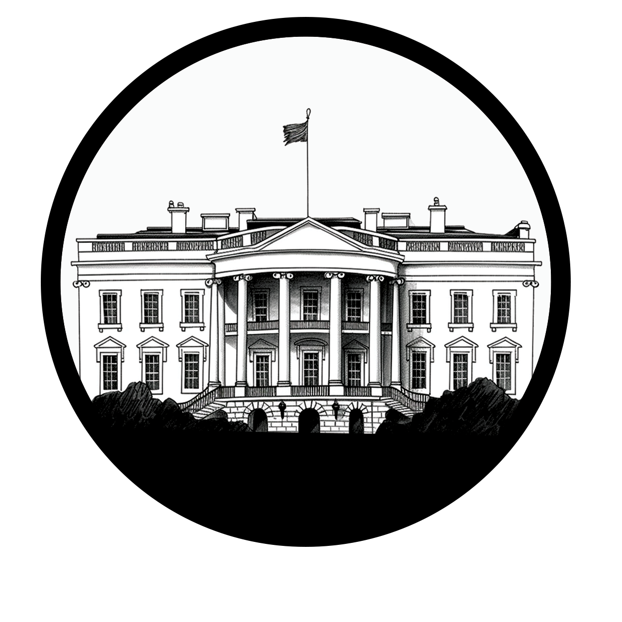 White House - Get a glimpse of the nation's capital sticker