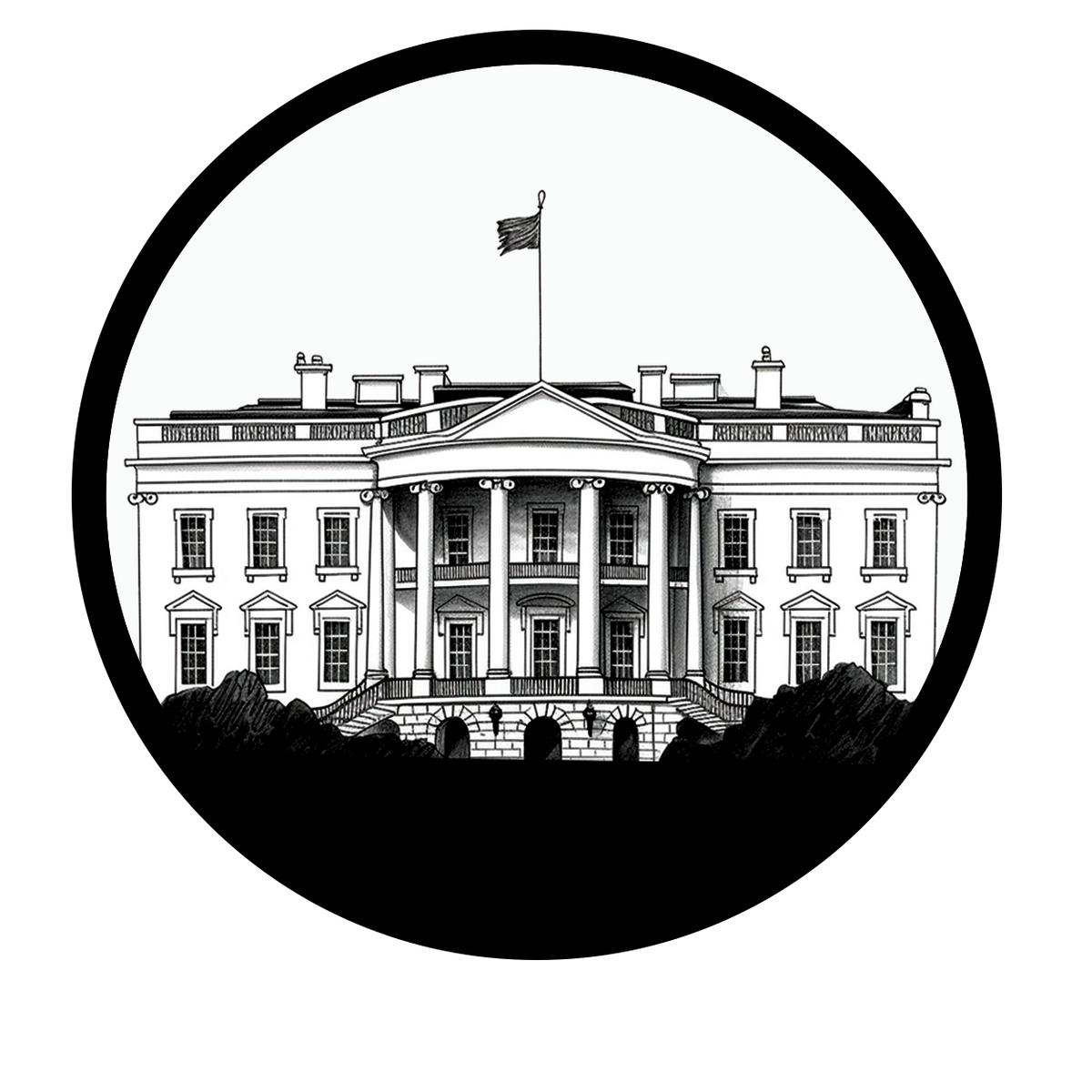 White House - Get a glimpse of the nation's capital sticker