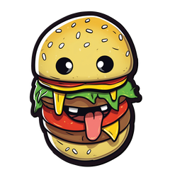 Burger - All I need is a burgill sticker