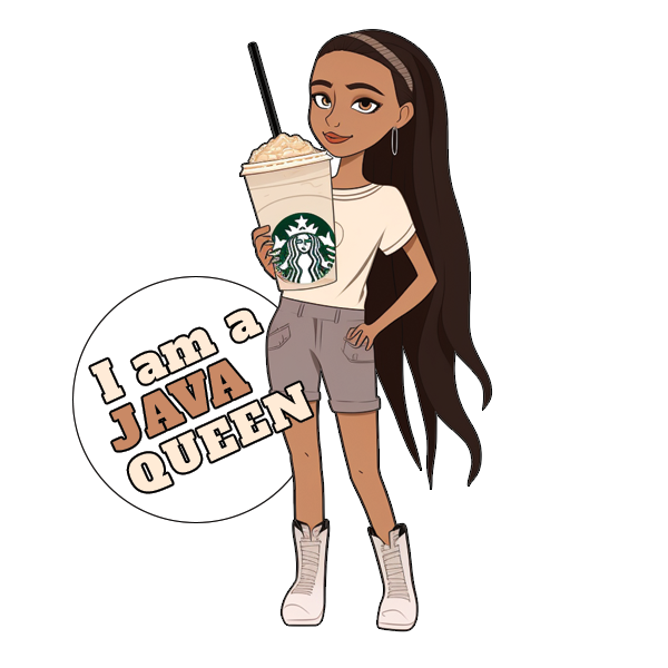 Coffee Girl - Reign as the Java Queen sticker