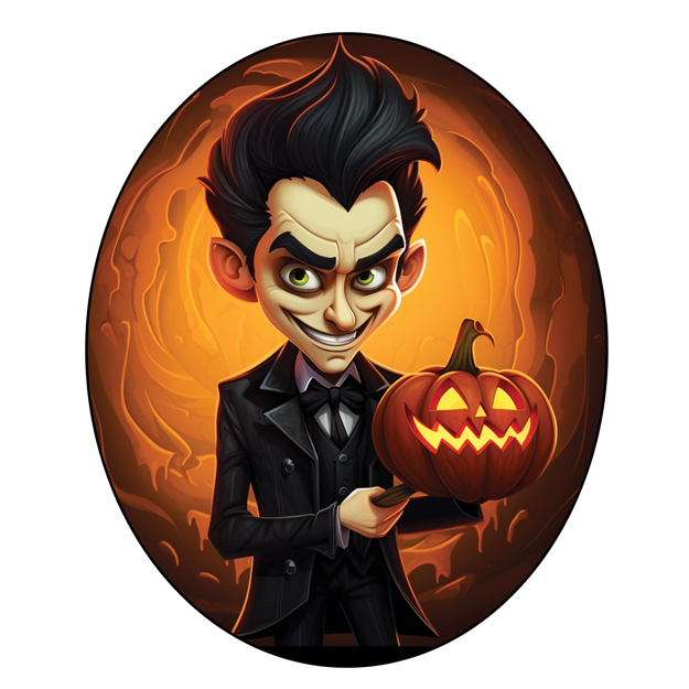 Fanged Festivity: Dracula & His Pumpkin Delight