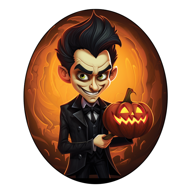 Fanged Festivity: Dracula & His Pumpkin Delight