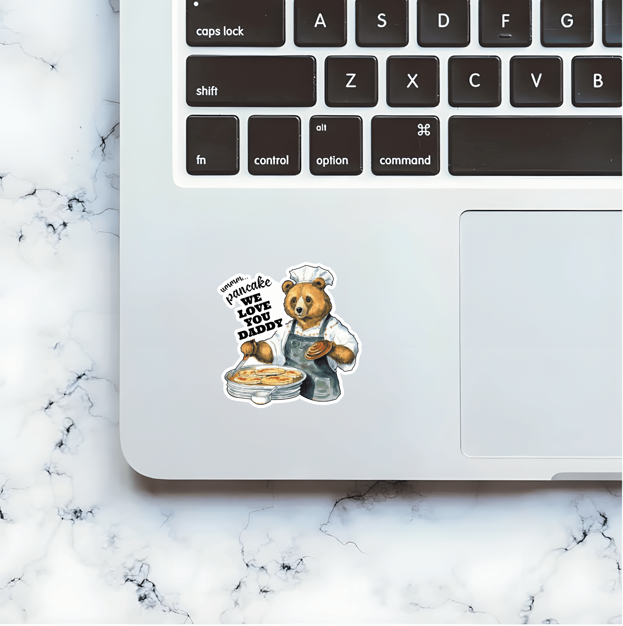 Bear with Pancake Delight - We Love You, Daddy! Sticker