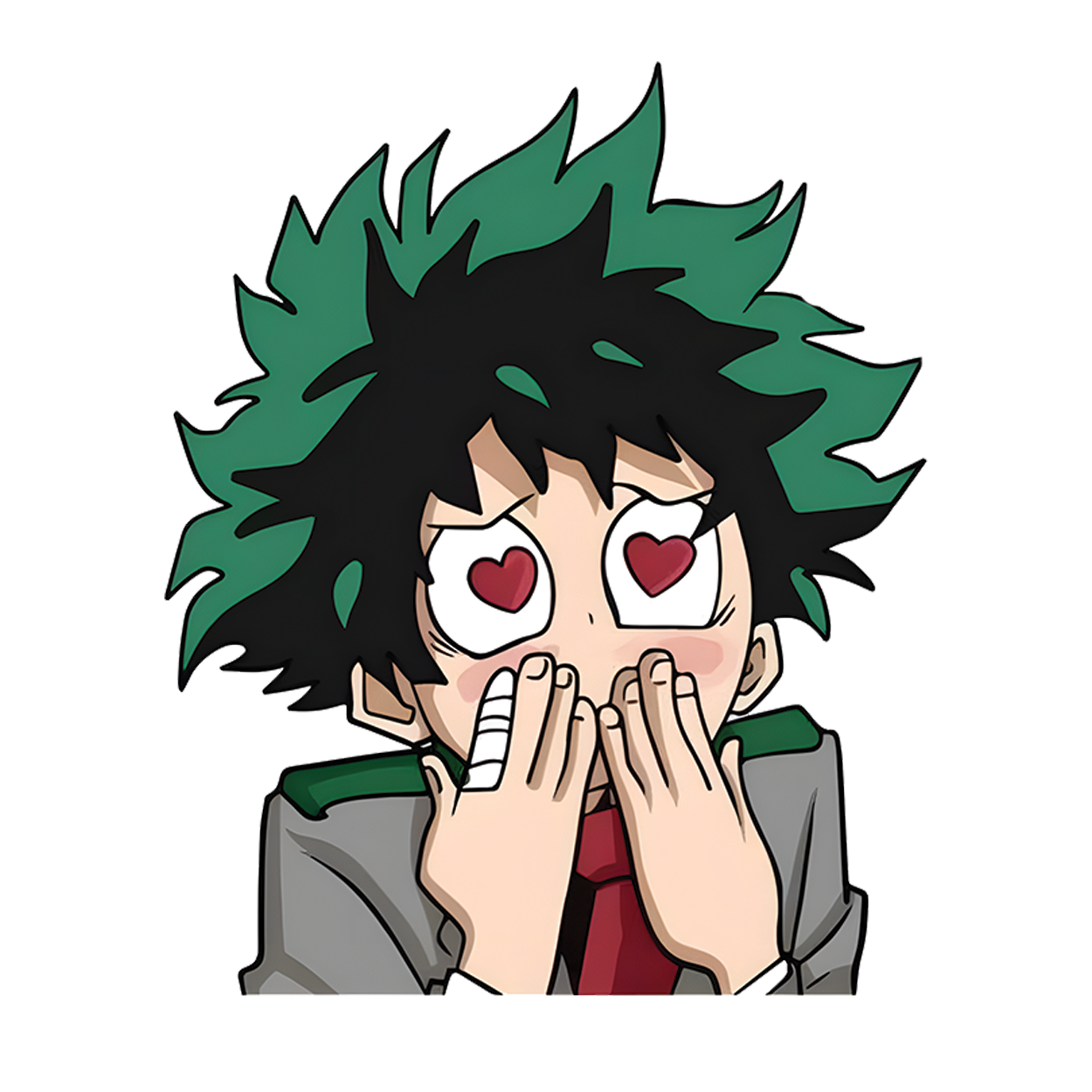 Heroic Heartbeats - Midoriya Stickers