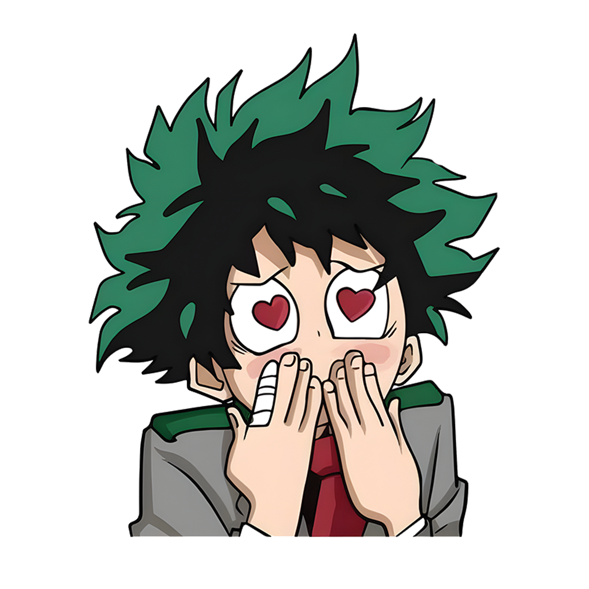 Heroic Heartbeats - Midoriya Stickers