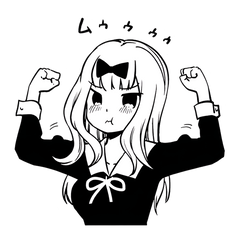 Powerful Resolve - Muscular Anya Stickers