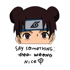 Ninja Spirit - Naruto girl Stickers