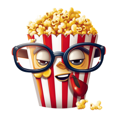 Popcorn - Crunch into the excitement of popcorn time sticker