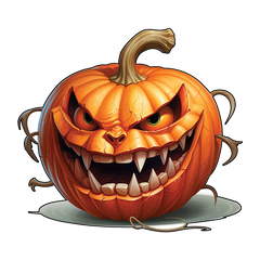 Ghastly Gourd: The Frightening Pumpkin Face