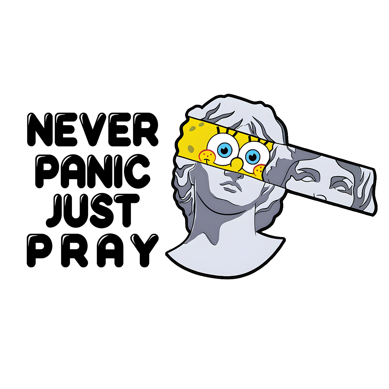 Spongebob Greek God - Embrace the divine humor sticker