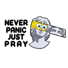 Spongebob Greek God - Embrace the divine humor sticker