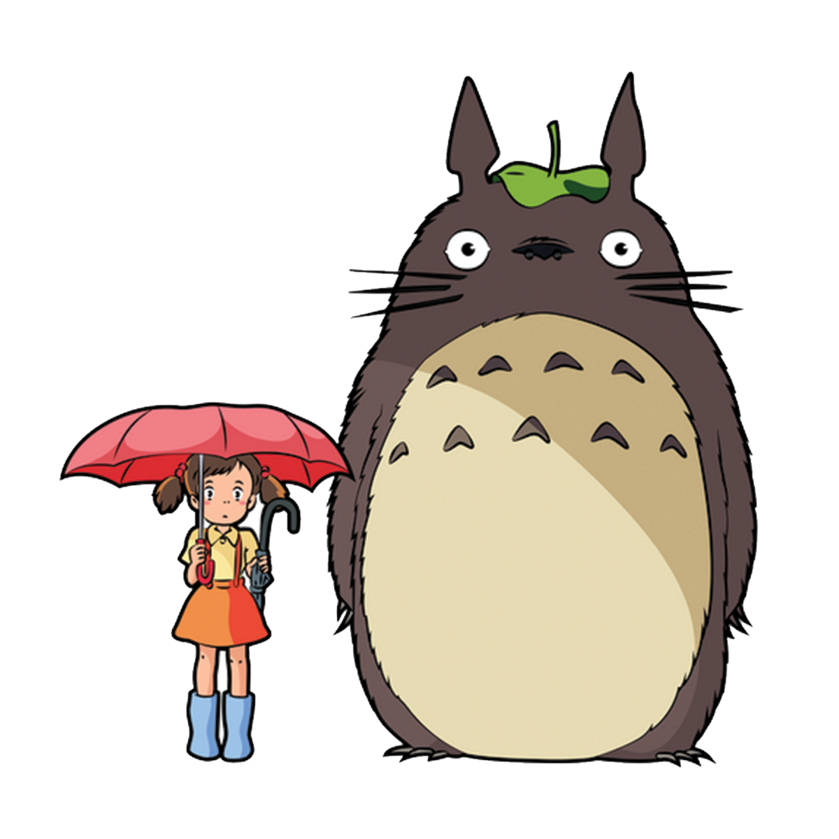 Totoro and Mei Kusakabe - Experience the magical bond sticker